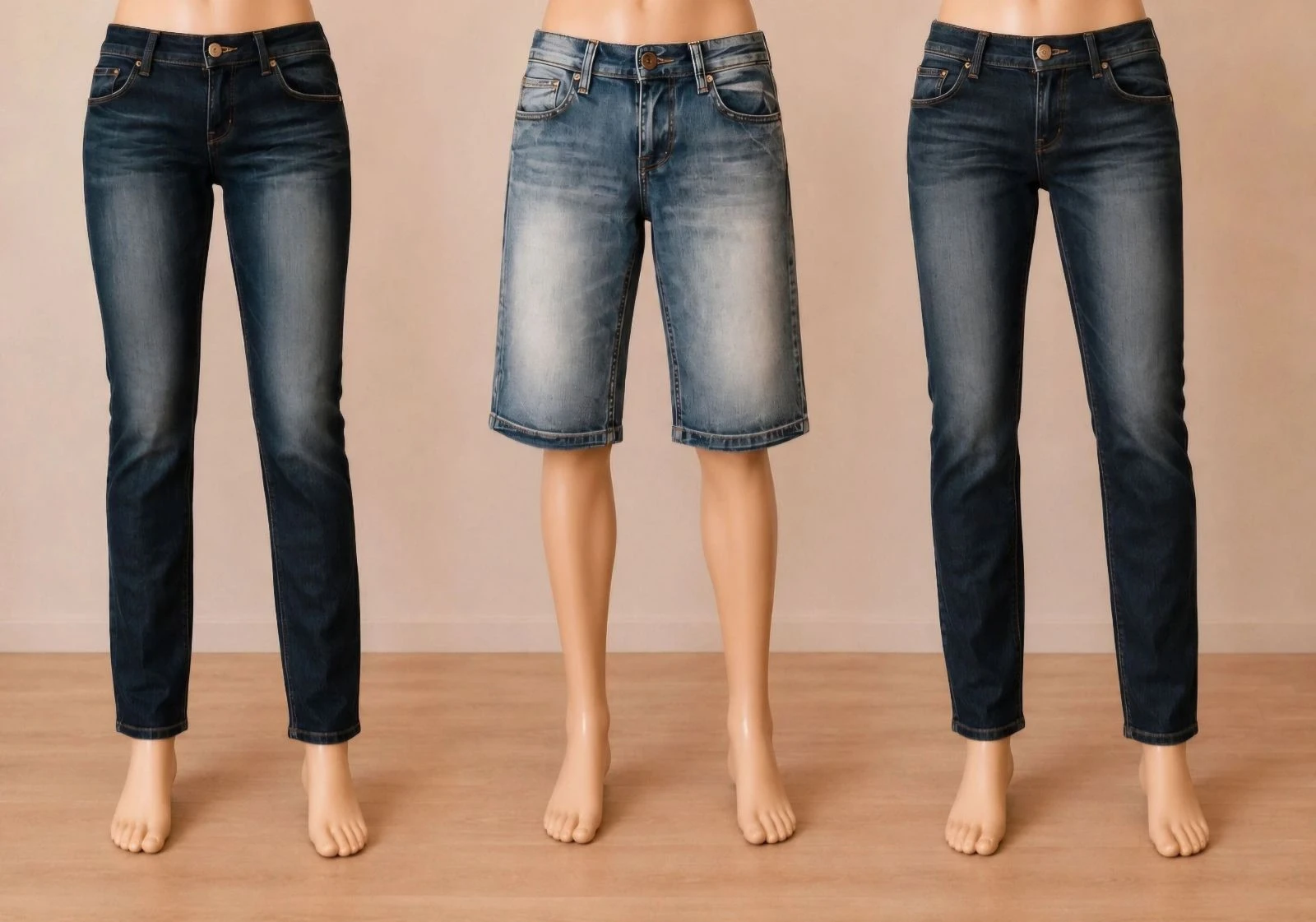 😊 Lote de 2 jeans y un short bermuda talla 38 – photo 2